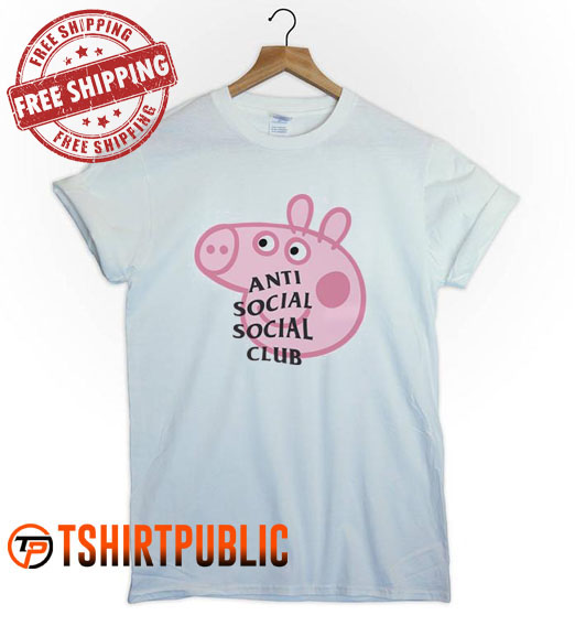 Anti Social Social Club Collab Peppa Pig T Shirt