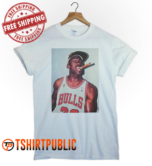 Michael Jordan Cigar Smoke Champions T Shirt