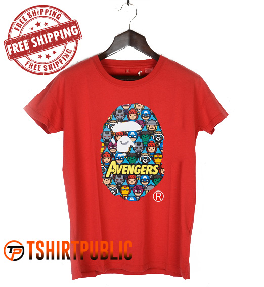 Bape Avengers T Shirt
