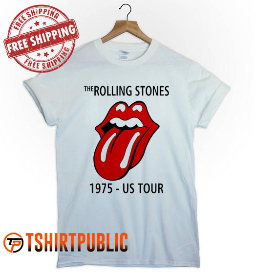 The Rolling Stones 1975 US Tour T Shirt