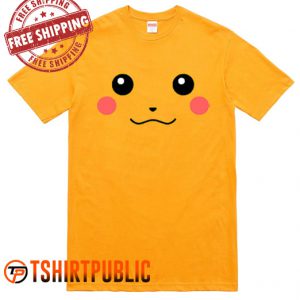 Pikachu Face Pokemon T Shirt