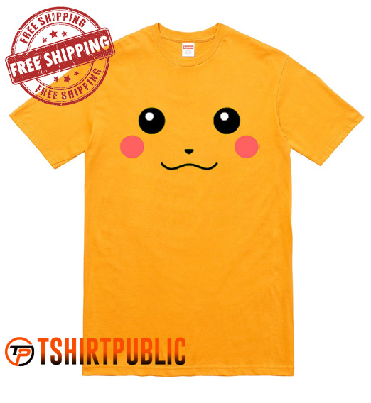 Pikachu Face Pokemon T Shirt
