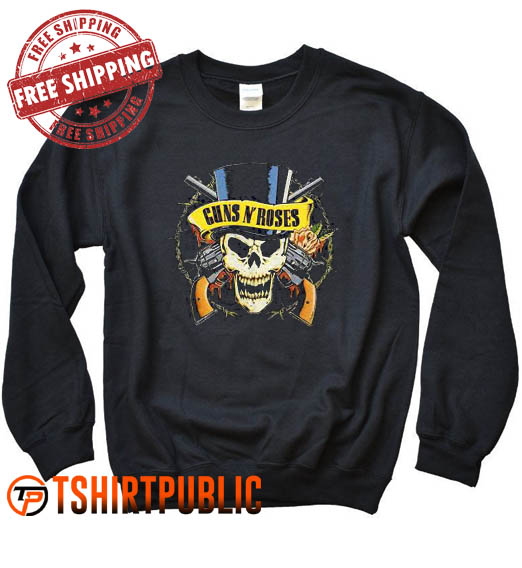 Guns N Roses Skull Guns Sweatshirt