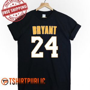 Kobe Bryant Los Angeles Lakers 24 T Shirt Adult Free Shipping