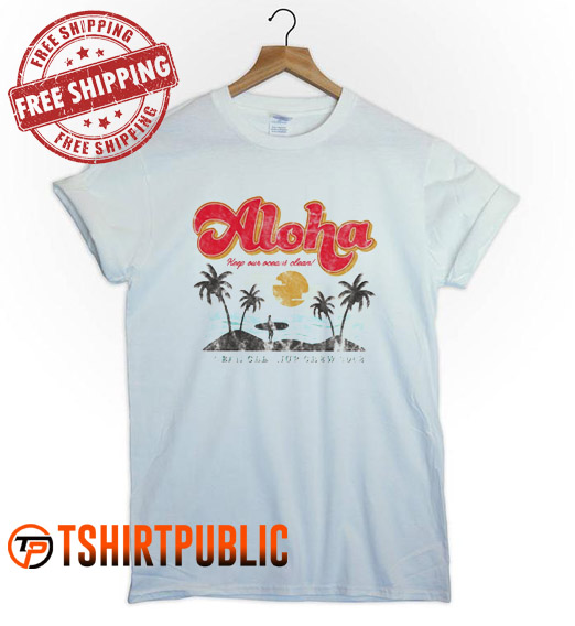 Aloha Beach T-shirt Adult Free Shipping