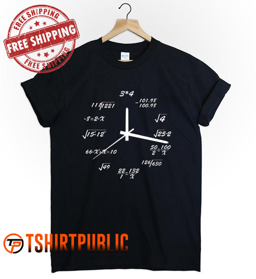 Math Creative Clock T-shirt