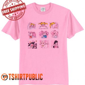 Sailor Moon Luna Cat T-shirt Adult Free Shipping