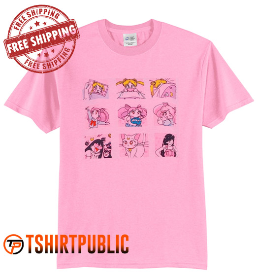 Sailor Moon Luna Cat T-shirt Adult Free Shipping