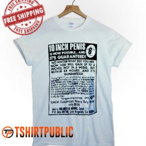10 Inch Penis T-shirt