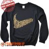 Leopard Logo Sweatshirt Free Shipping