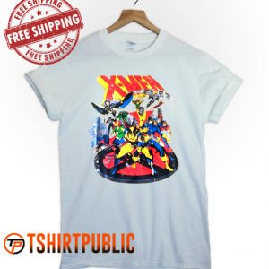 Marvel X-Men T-shirt Adult Free Shipping