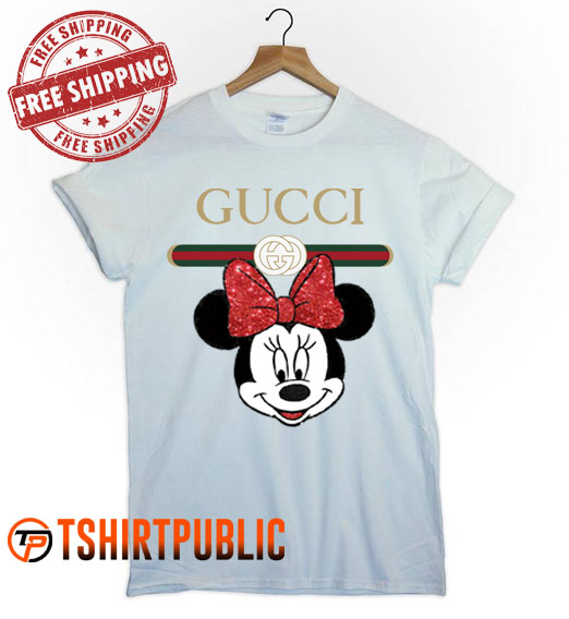 Tranquilizar Aislar Hierbas Gucci Minnie Mouse T-shirt Adult Free Shipping - Cheap Graphic Tees