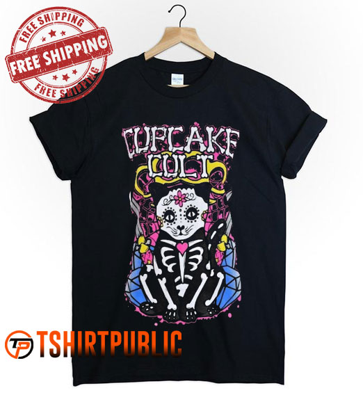 Cupcake Cult Cat Skeleton T-shirt