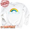 Rainbow Clouds Sweatshirt Free Shipping