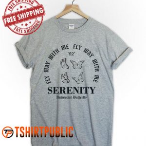 Serenity Antisocial Butterfly T Shirt