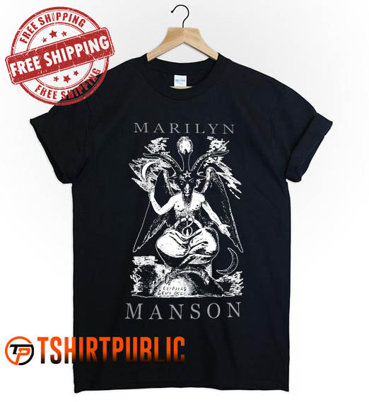 Marilyn Manson logo T Shirt Free Shipping