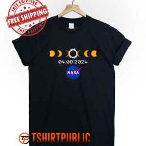 NASA Total Solar Eclipse T Shirt Free Shipping