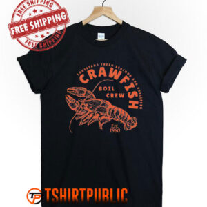 Crawfish Crew Retro Louisiana Cajun Seafood Gift T Shirt