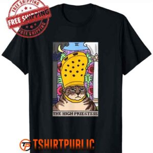 High Priestess Cat Tarot Card T Shirt