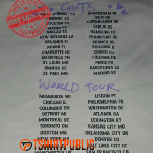 Olivia Rodrigo Guts World Tour Exclusive Get Him Back T Shirt